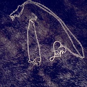 “FAITH” Necklace and Matching Bracelet